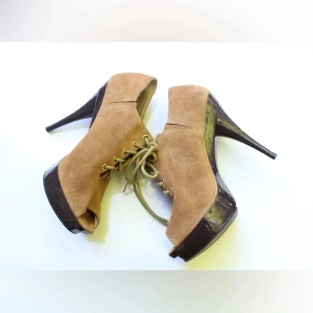 Michael Kors peep toe booties - Picture 4 of 15